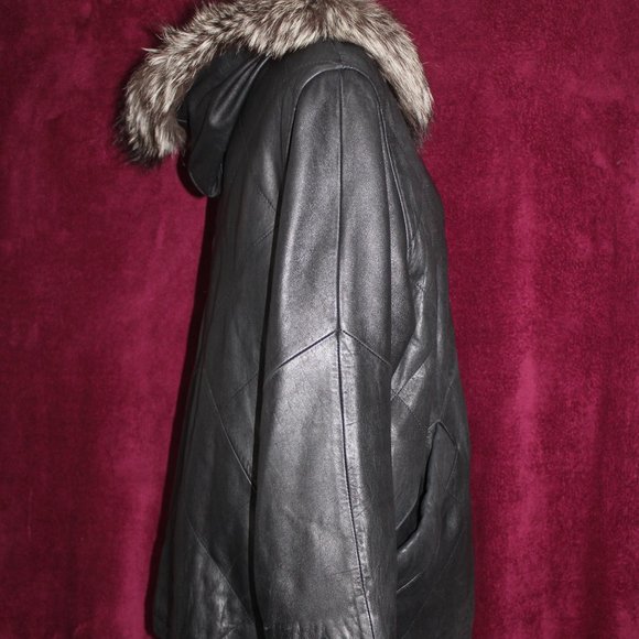 #189 Leather /fox fur - Picture 5 of 5